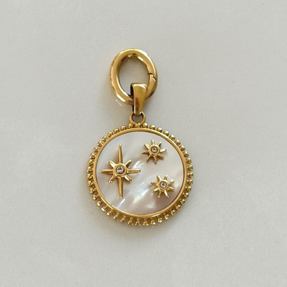 Wish Upon A Star Medallion | Mother of Pearl