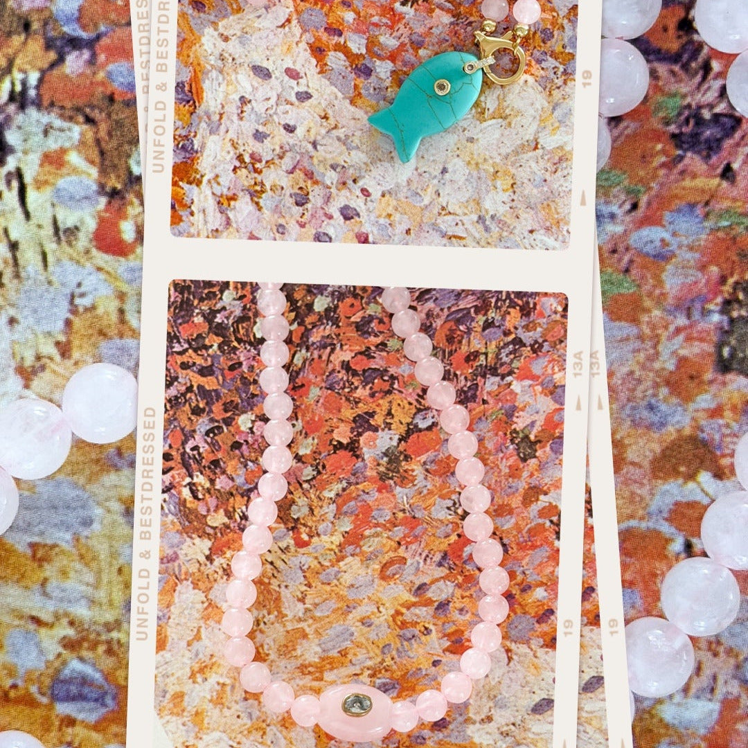 Exuma Necklace | Pink Agate