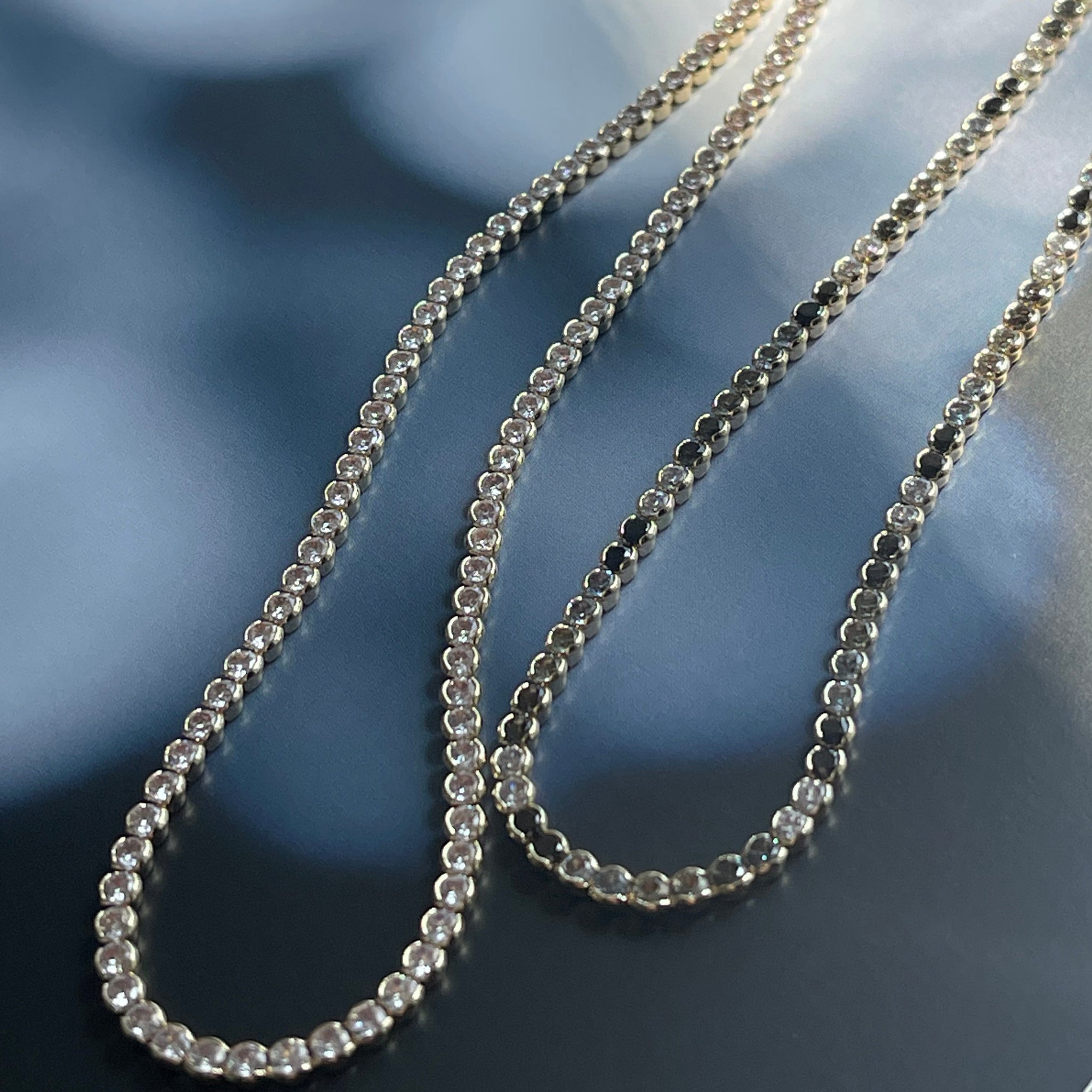 Black Tennis Necklace | Blank Paige Designs