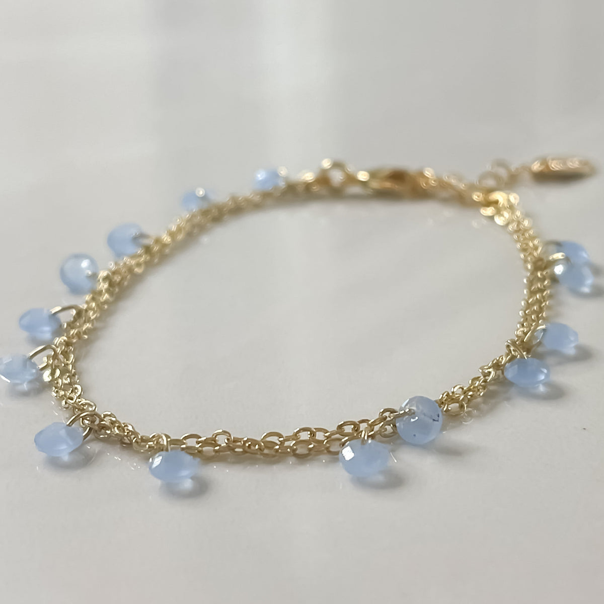 Candy Drops Bracelet - Blue Chalcedony