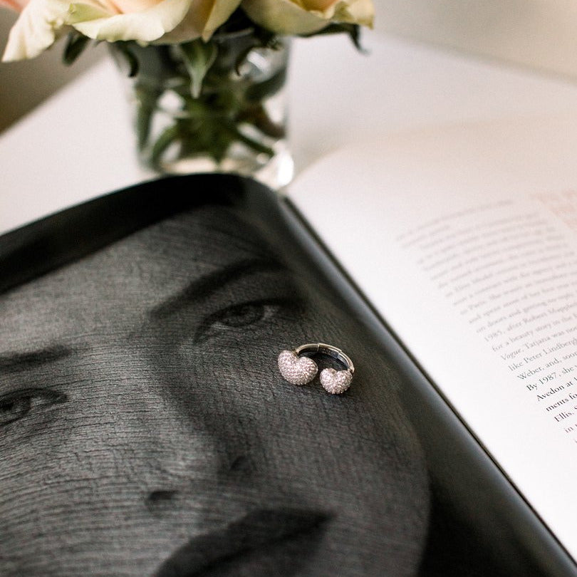 Pavé Heart to Heart Ring