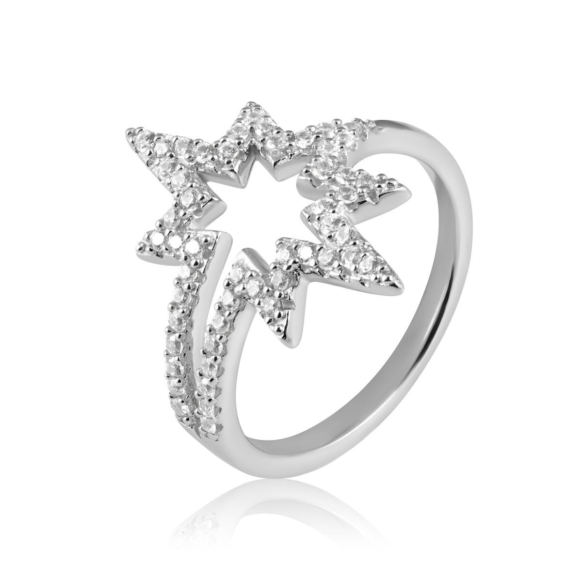 Pavé Shooting Star Ring