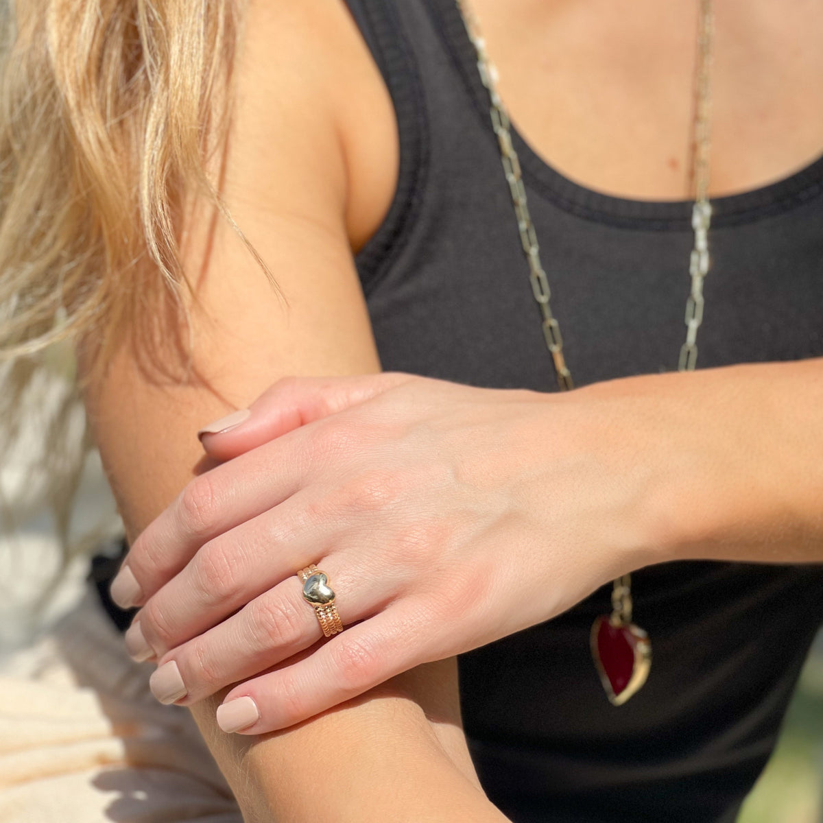 Gratitude Heart Ring