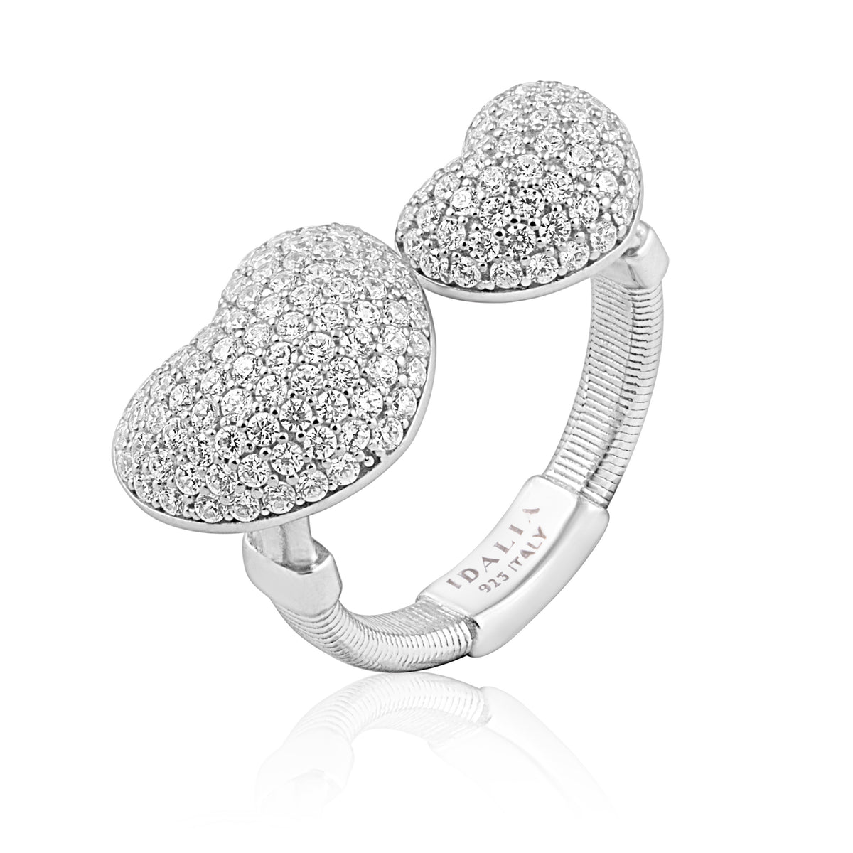 Pavé Heart to Heart Ring