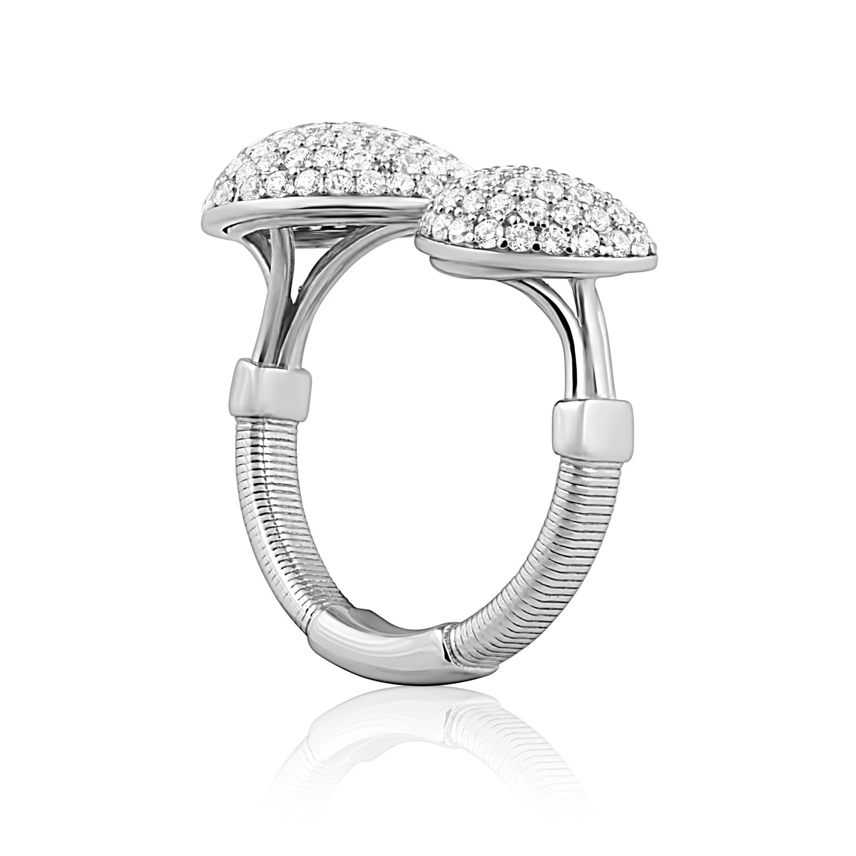 Pavé Heart to Heart Ring