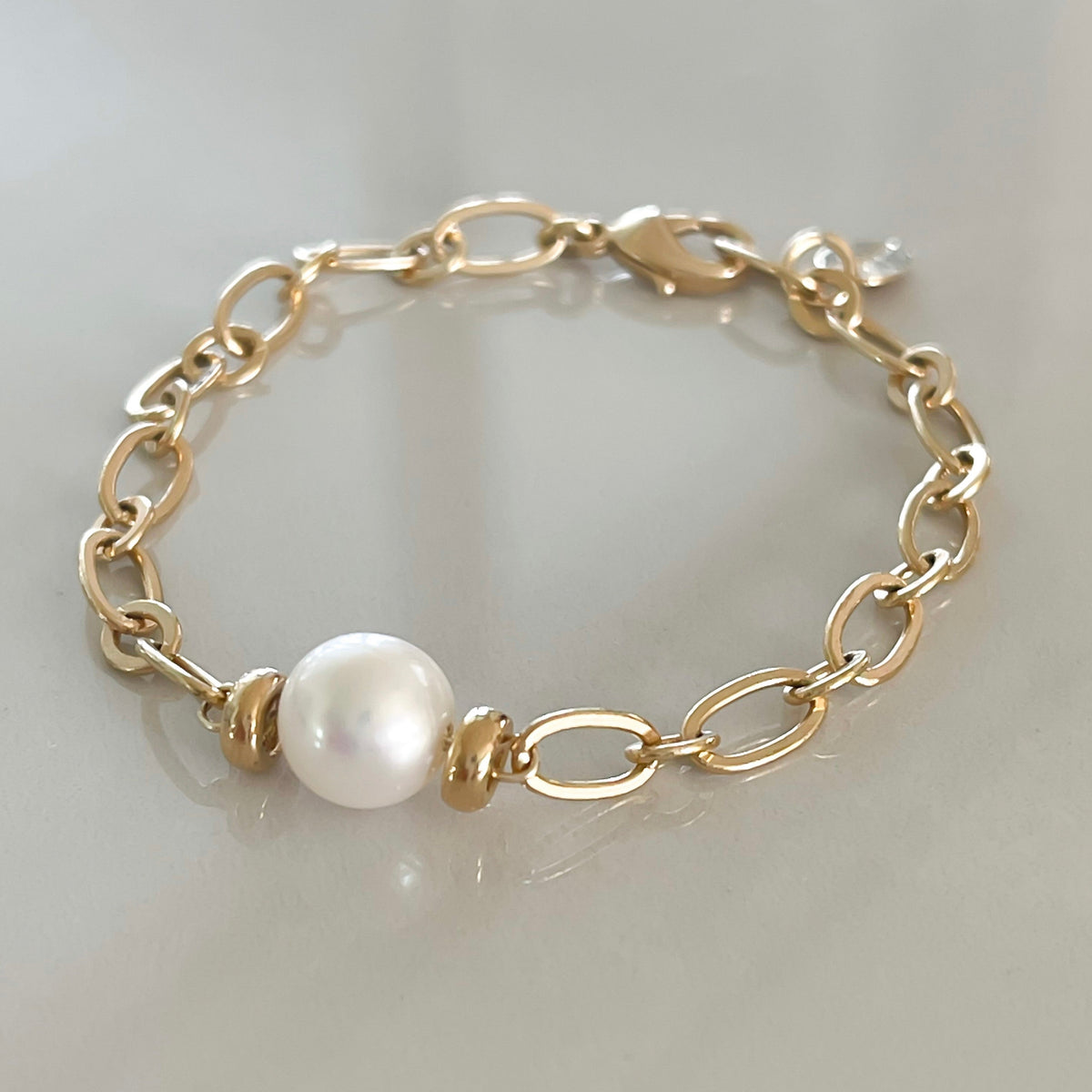 Sea Mist Pearl Chain Bracelet