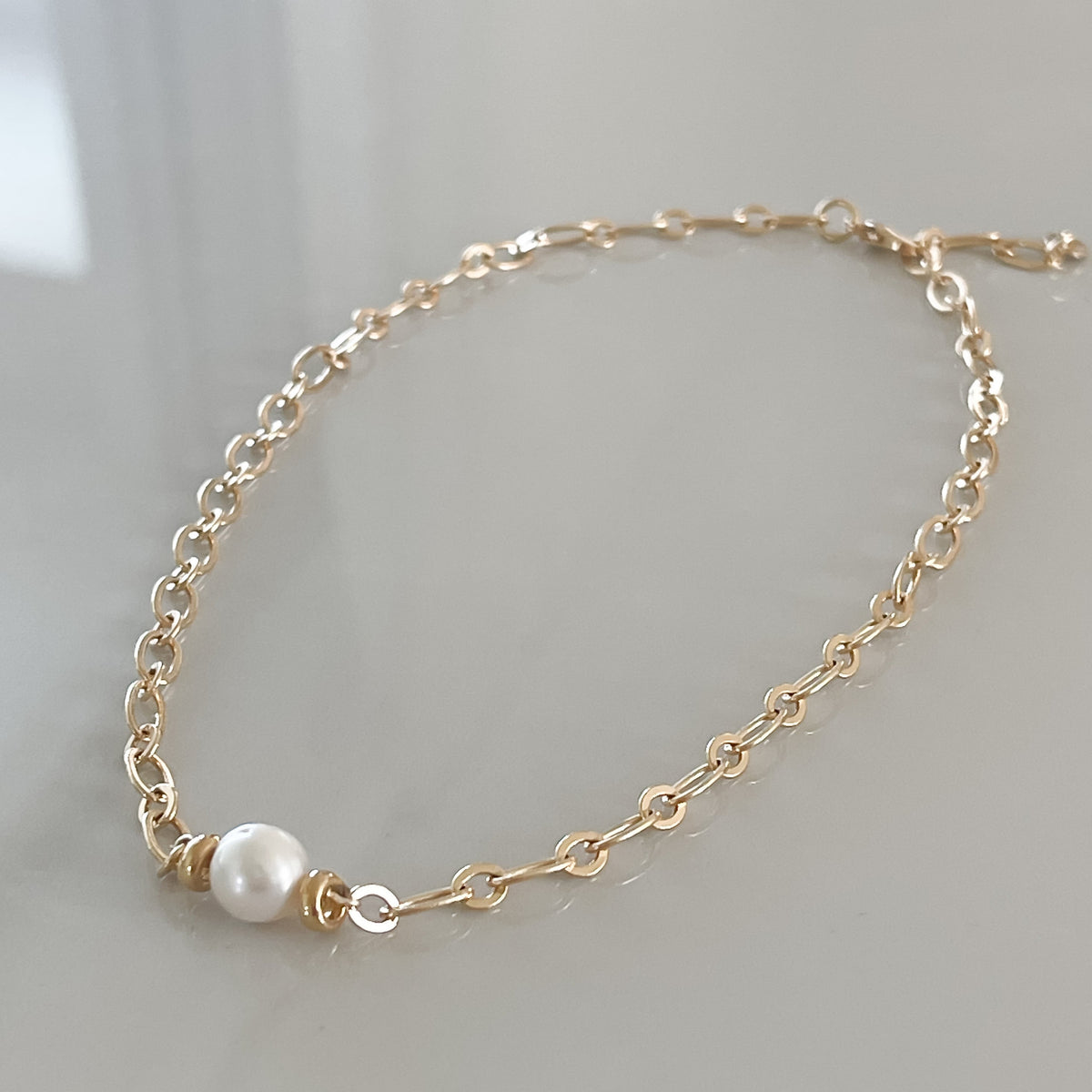 Sea Mist Pearl Chain Necklace