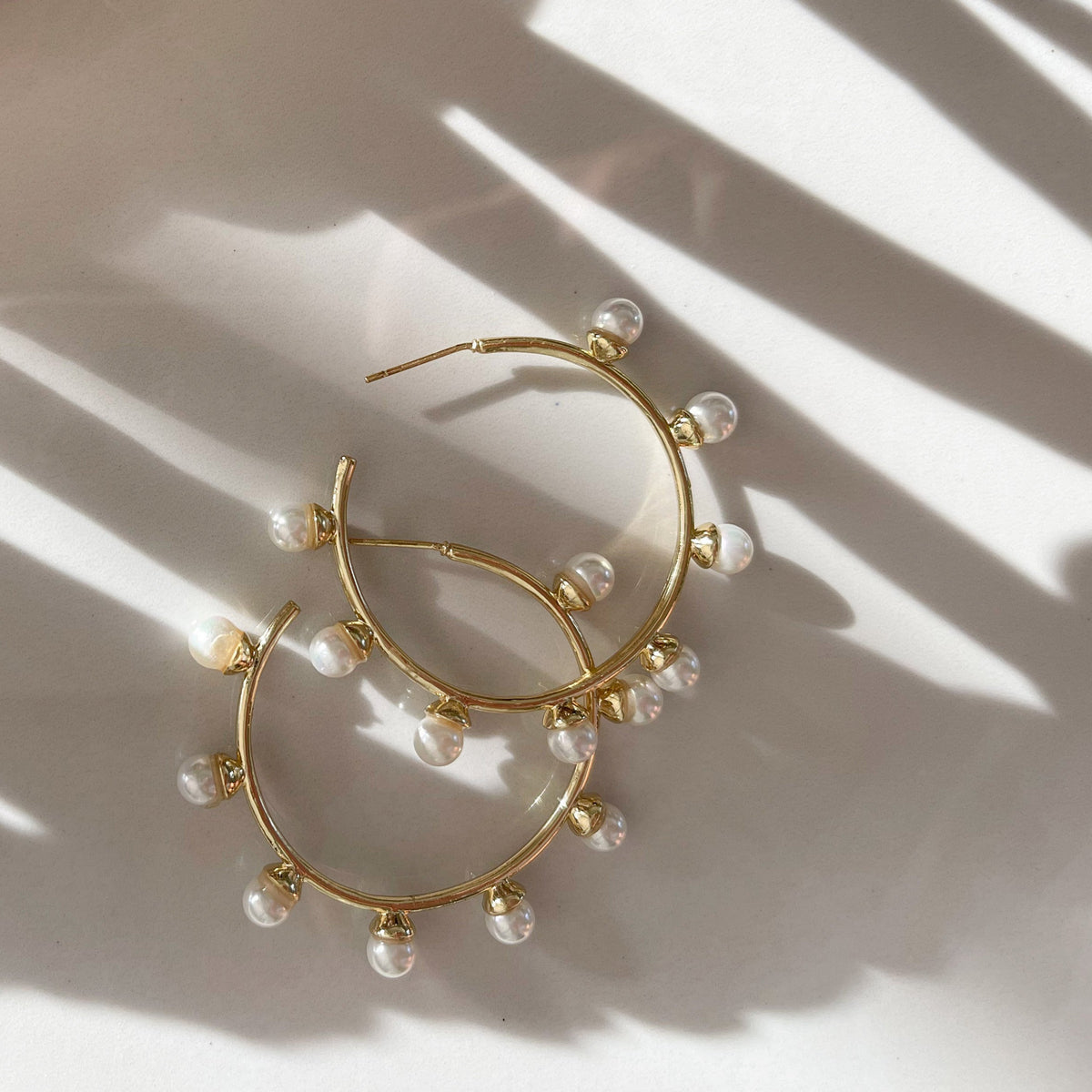 Sea Mist Pearl Hoop Dreams