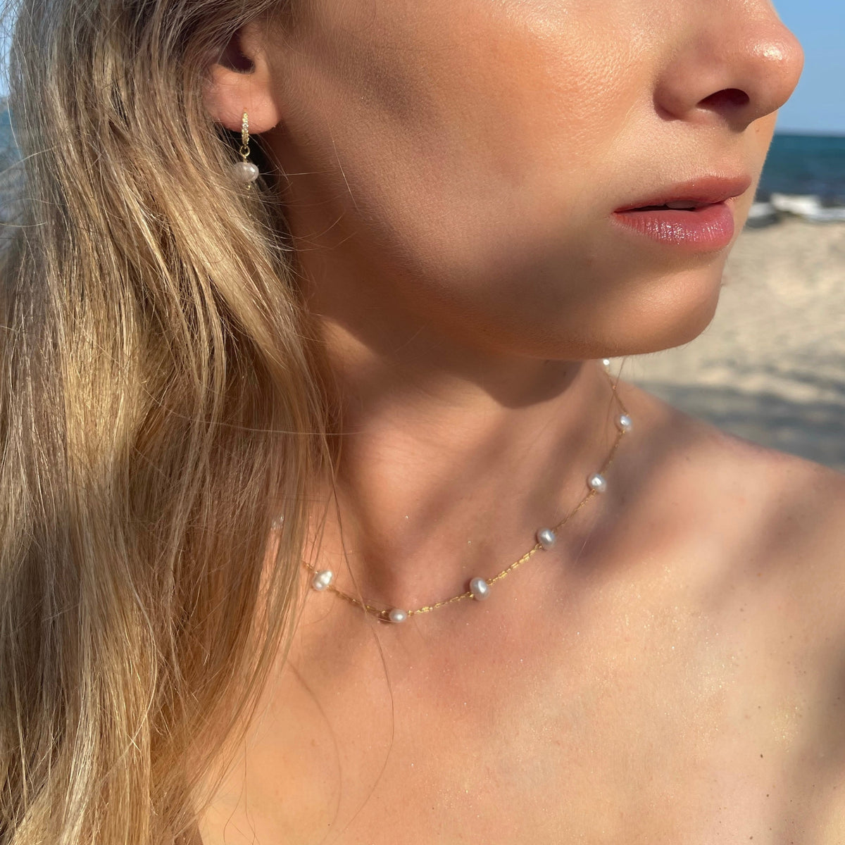 Sea Mist Pearl Necklace