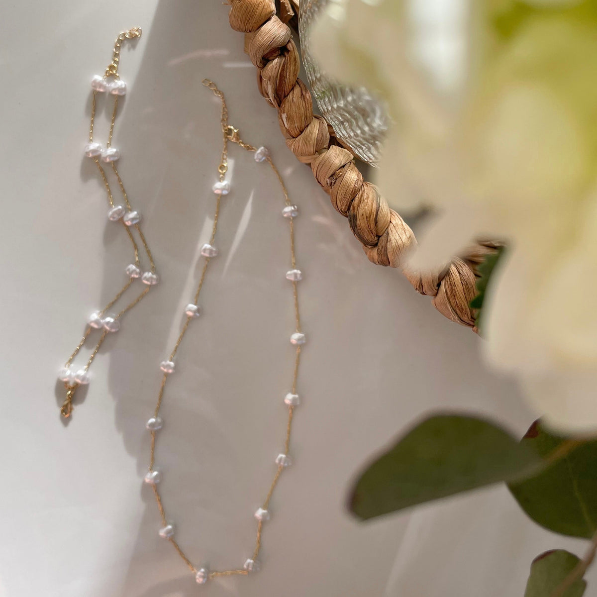 Sea Mist Pearl Necklace