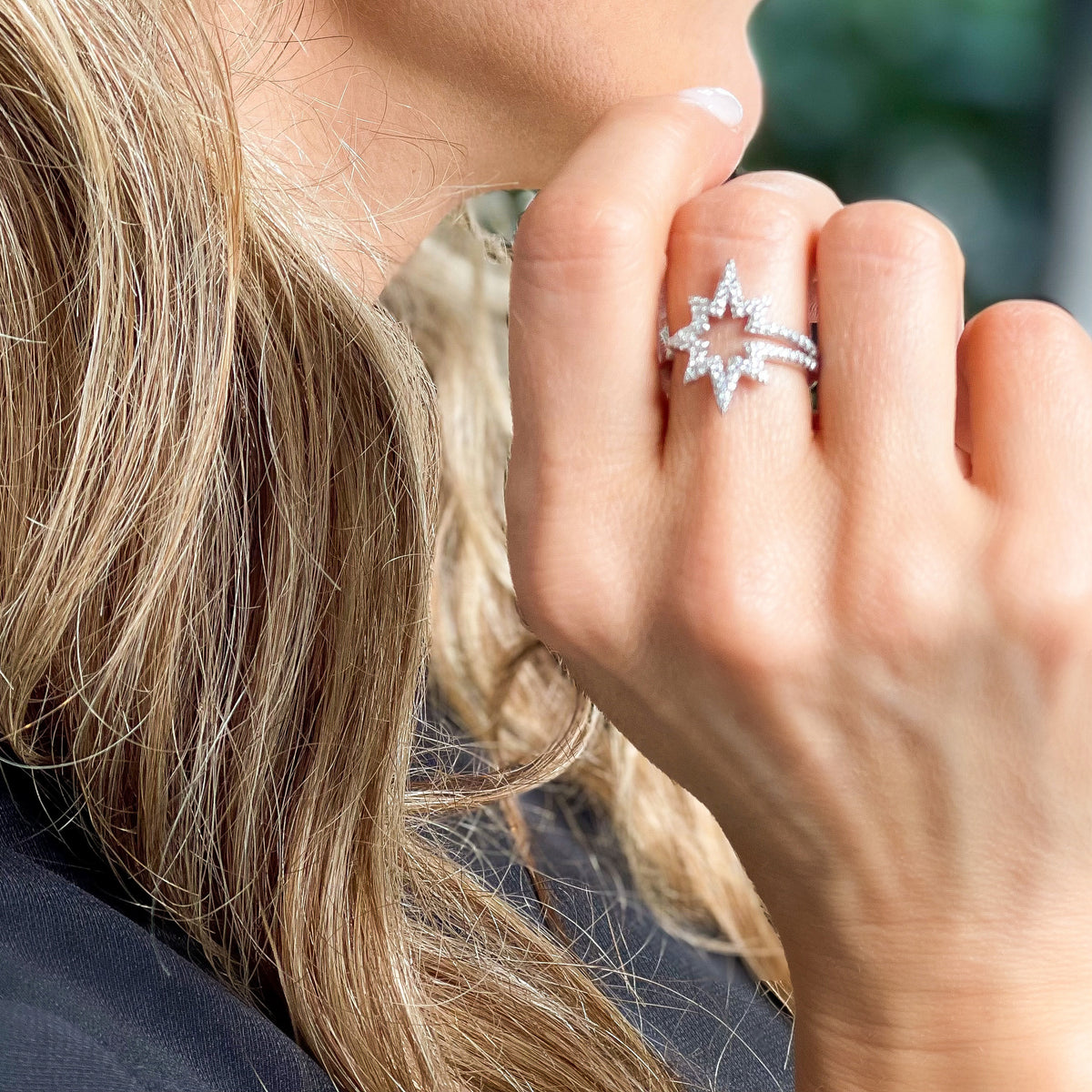 Pavé Shooting Star Ring